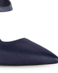 Zapatilla Marino Puntal Moda Mujer Tacon Delgado Escultural Hebilla 2000126