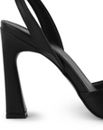 Zapatilla Negro Puntal Dama Tacon Delgado Pulsera Moda Formal 2000127