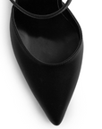 Zapatilla Negro Puntal Dama Tacon Delgado Pulsera Moda Formal 2000127