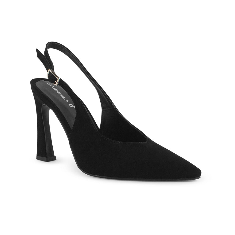 Zapatilla Negro Dama Puntal Stiletto Elegante Pulsera Tobillo Moda 2000131