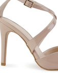 Zapatilla Maquillaje Dama Tacon Delgado Puntal Elegante Moda Mujer 2000135