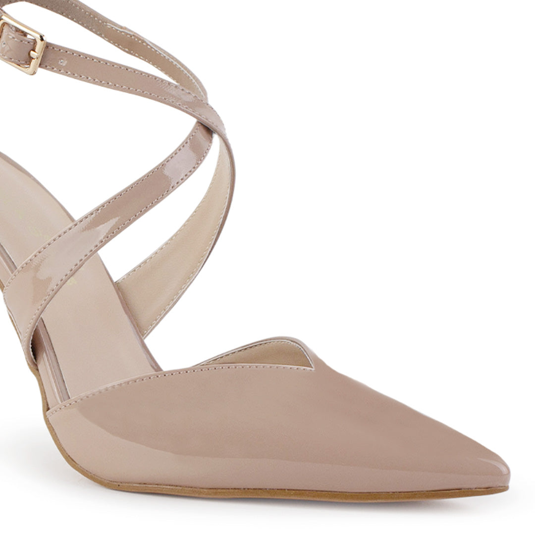 Zapatilla Maquillaje Dama Tacon Delgado Puntal Elegante Moda Mujer 2000135