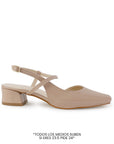 Zapatilla Maquillaje Mujer Tacon Bajo Ancho Ajuste Hebilla Elegante 2000139
