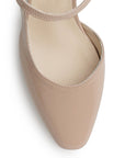 Zapatilla Maquillaje Mujer Tacon Bajo Ancho Ajuste Hebilla Elegante 2000139