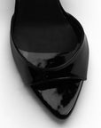 Zapatilla Negro Tacon Mujer Tiras Tobillo Puntal Descubierto Moda 2000152