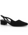 Zapatilla Negro Dama Tacon Bajo Puntal Destalonado Moda Elegante 2000144