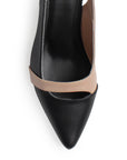 Zapatillas Negro Maquillaje Dama Tacón Bajo Destalonada Cómoda Moda 4930027