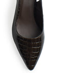 Zapatillas Cafe Dama Destalonada Textura Tacón Bajo Casual Moda 4930028