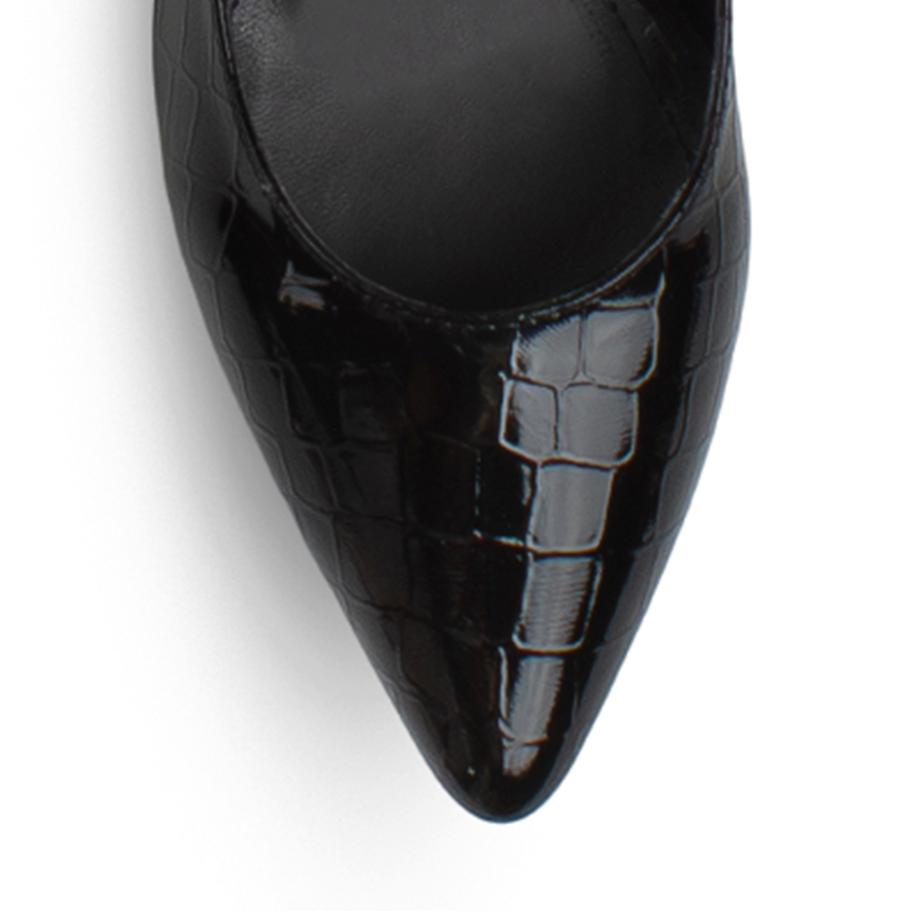 Zapatilla Negro/Negro Dama Casual Moda Elegante Punta Cerrada Fiesta 4930051