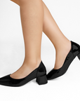 Zapatilla Negro/Negro Dama Casual Moda Elegante Punta Cerrada Fiesta 4930051