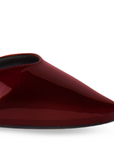 Zapatilla Vino Dama Doble Correa Cruzada Tacon Grueso Punta Fina 4930053
