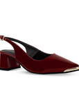 Zapatilla Vino Tacones Mujer Casual Puntal Elegante Dama 4930055