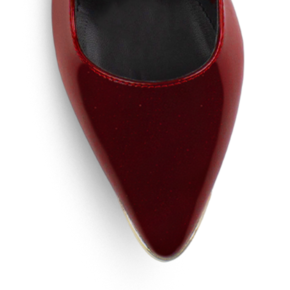 Zapatilla Vino Tacones Mujer Casual Puntal Elegante Dama 4930055