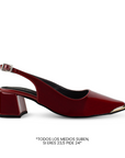 Zapatilla Vino Tacones Mujer Casual Puntal Elegante Dama 4930055