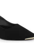 Zapatilla Negro Tacones Mujer Casual Puntal Elegante Dama 4930057