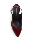 Zapatilla Vino Mujer Casual Tacon Alto Puntal Destalonado Formal 4920015
