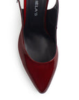 Zapatilla Vino Mujer Casual Tacon Alto Puntal Destalonado Formal 4920015