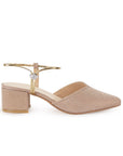 Zapatilla Oro Mujer Stiletto Tacon Bajo Moda Casual Elegante 3402739