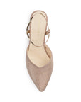Zapatilla Oro Mujer Stiletto Tacon Bajo Moda Casual Elegante 3402739