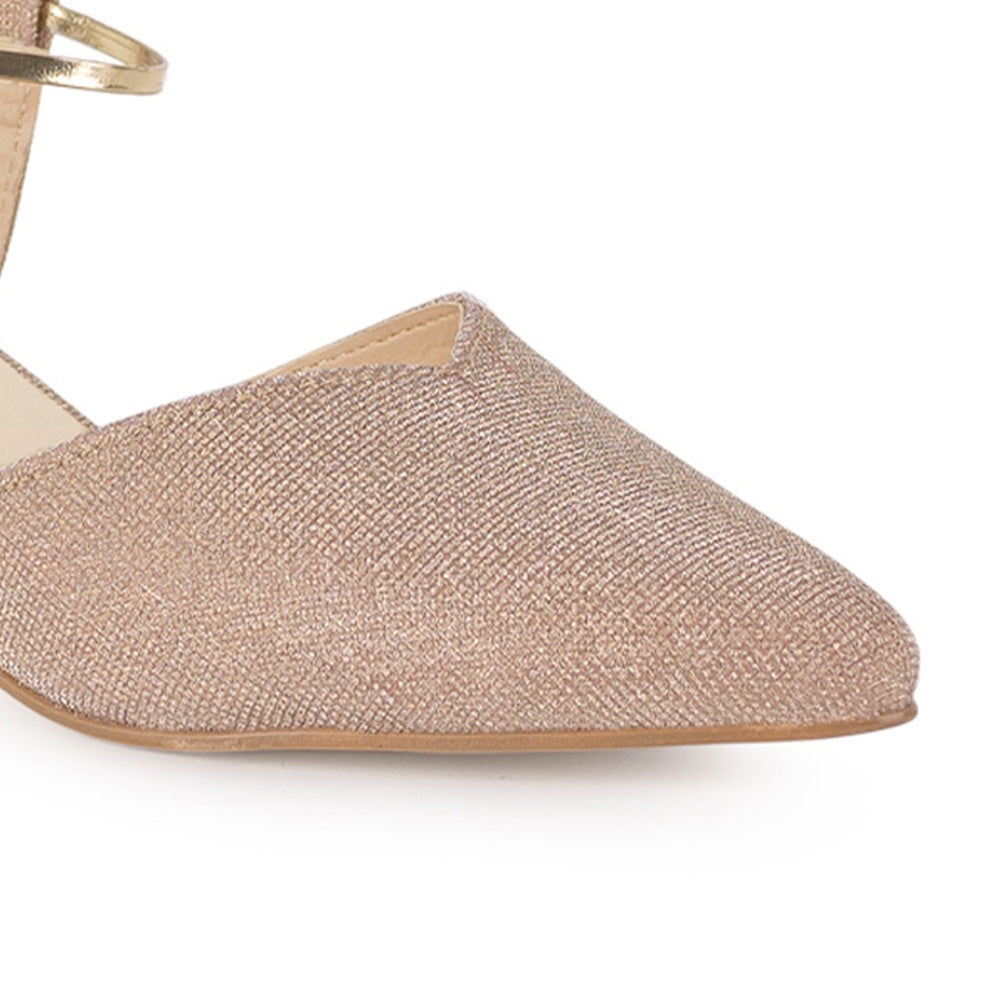 Zapatilla Oro Mujer Stiletto Tacon Bajo Moda Casual Elegante 3402739