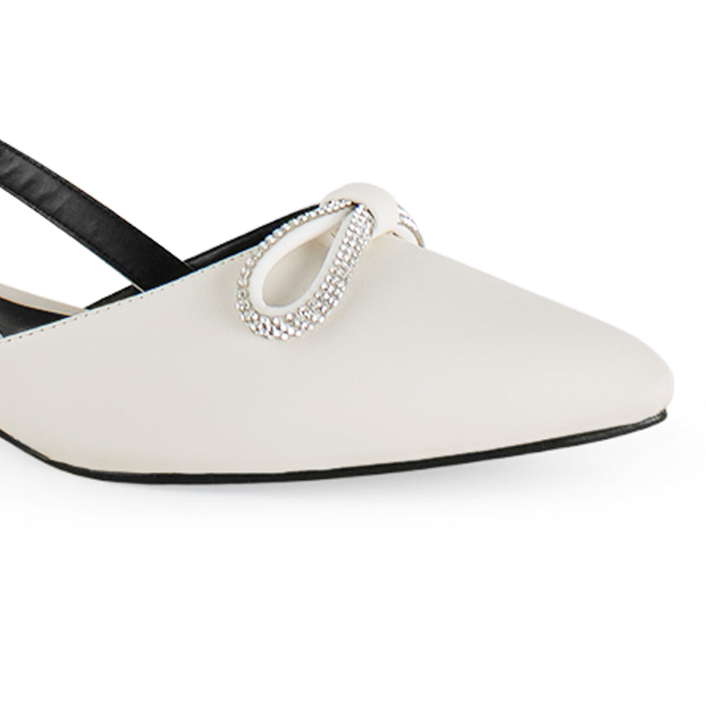 Zapato Beige Plata Talon Abierto Moño Pedreria Tacon Ancho Bajo 3402889