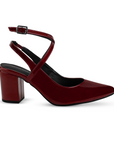 Zapatilla Vino Dama Casual Tacones Para Mujer Elegante Formal 3402919