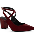Zapatilla Vino Dama Casual Tacones Para Mujer Elegante Formal 3402919