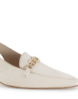 Zapatilla Beige Mujer Moda Diseño Puntiagudo Tacon Bajo Delgado 4940010