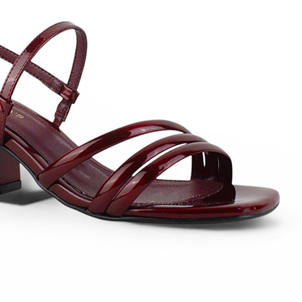 Zapatilla Vino Descubierta Mujer Tiras Cruzadas Pulsera Moda Dama 4940021