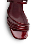 Zapatilla Vino Descubierta Mujer Tiras Cruzadas Pulsera Moda Dama 4940021