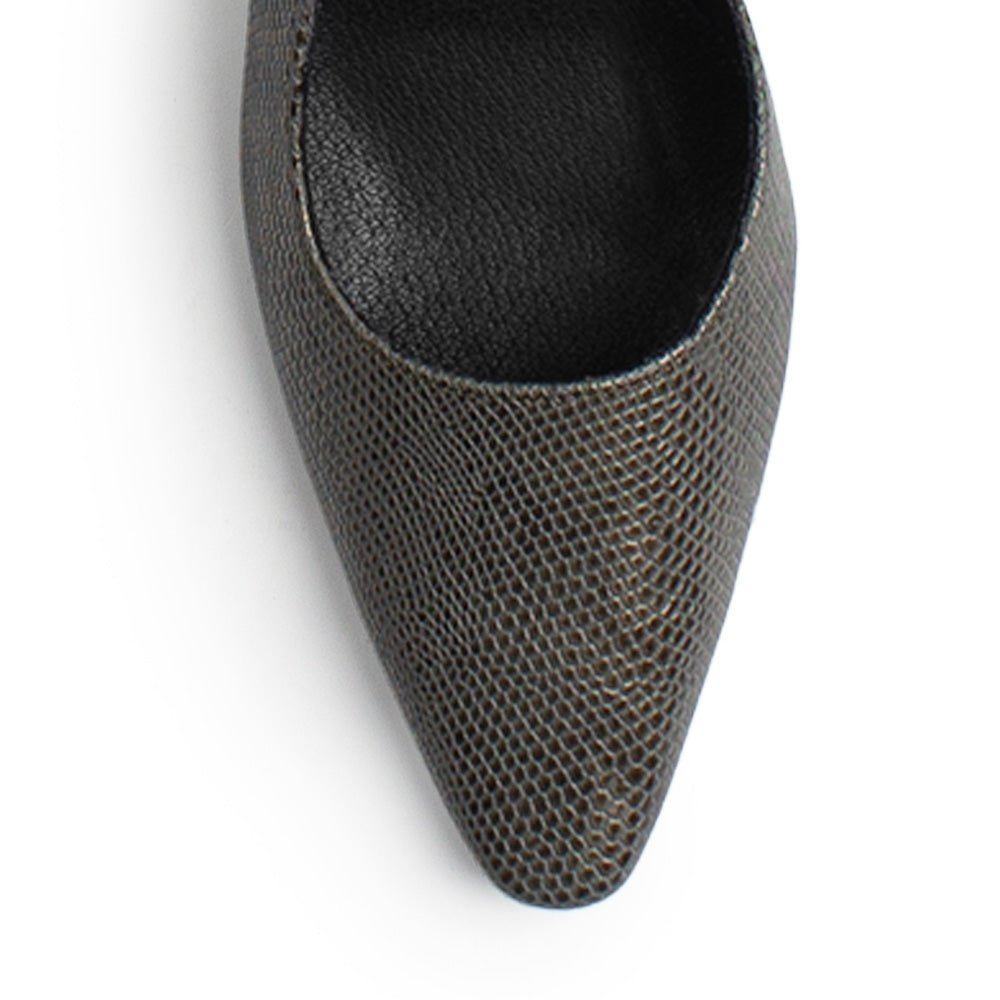 Zapatilla Gris Dama Casual Tira Cruzada Tacon Bajo Moda 4940007