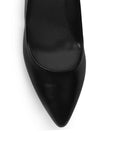 Zapatilla Negro Mujer Tacon Ancho Puntal Moda Dama Elegante 1770115