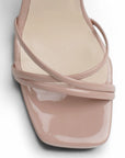 Zapatilla Maquillaje Mujer Tacon Ancho Alto Tiras Elegante Moda Fiesta 4840053
