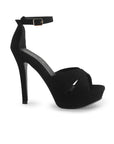 Zapatillas Negro Mujer Tiras Cruzadas Elegante Pulsera Moda 2630084