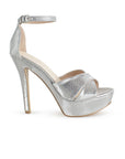 Zapatillas Plata Mujer Tiras Cruzadas Elegante Pulsera Moda 2630087