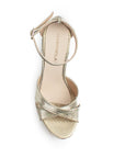 Zapatillas Oro Mujer Tiras Cruzadas Elegante Pulsera Moda 2630088