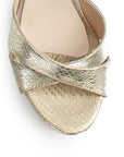 Zapatillas Oro Mujer Tiras Cruzadas Elegante Pulsera Moda 2630088