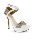 Zapatilla Beige Dama Punta Abierta Correa Cruzada Moda 2630097