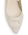 Zapatilla Beige Mujer Tacon Bajo Puntal Moda Elegante Casual 4220059