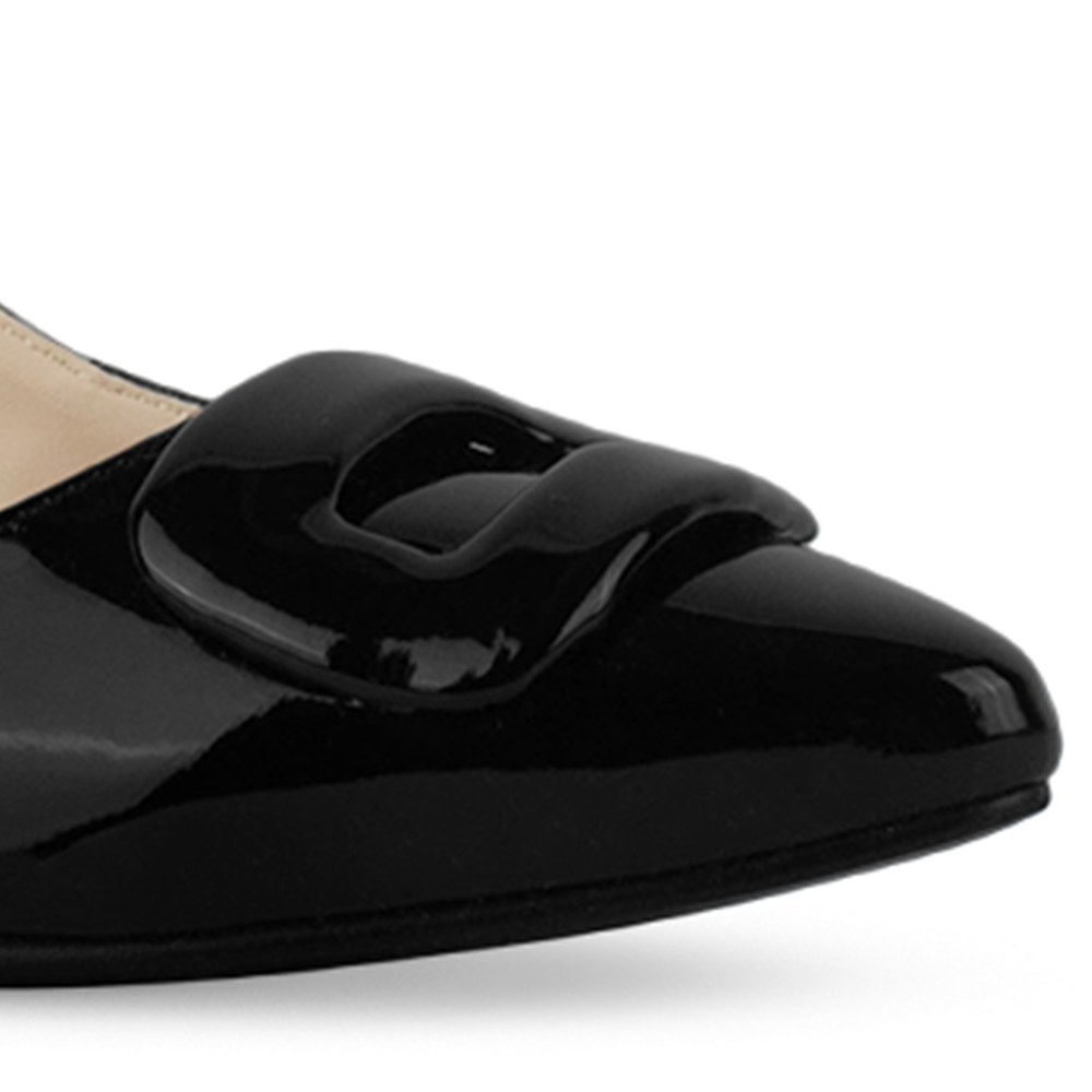 Zapatilla Negro Mujer Tacon Bajo Puntal Moda Elegante Casual 4220060