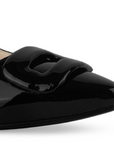Zapatilla Negro Mujer Tacon Bajo Puntal Moda Elegante Casual 4220060