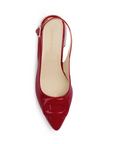 Zapatilla Rojo Mujer Tacon Bajo Puntal Moda Elegante Casual 4220061