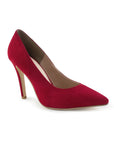Zapatilla Rojo Puntal Dama Elegante Casual Mujer Tacon Delgado  4040431