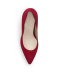 Zapatilla Rojo Puntal Dama Elegante Casual Mujer Tacon Delgado  4040431