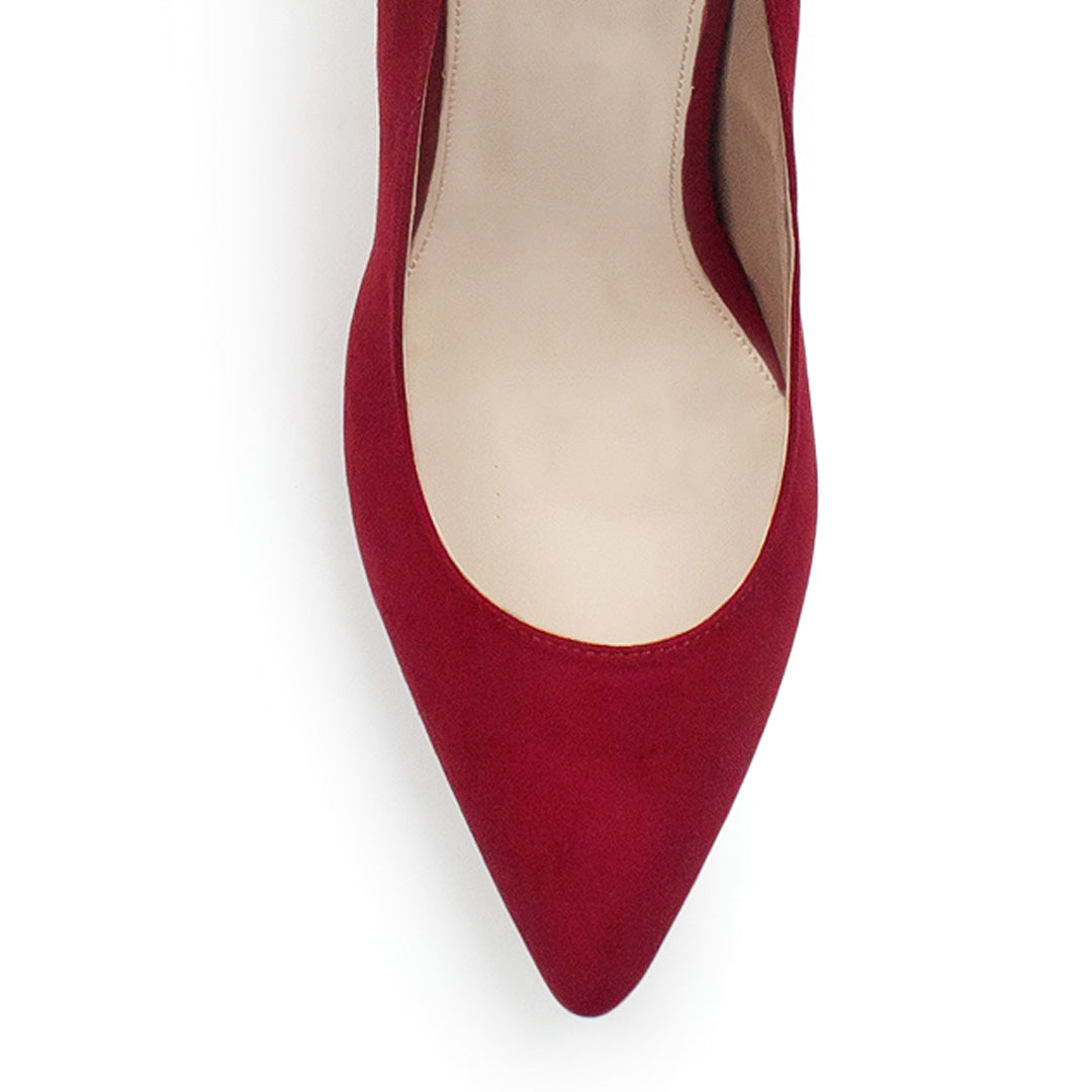 Zapatilla Rojo Puntal Dama Elegante Casual Mujer Tacon Delgado  4040431