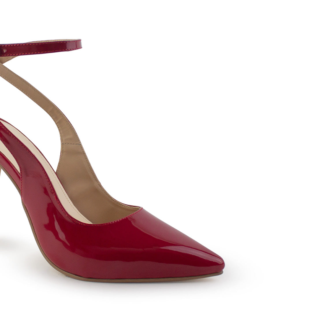 Zapatilla Rojo Formal Mujer Tacon Delgado Puntal Pulsera Moda 4040748
