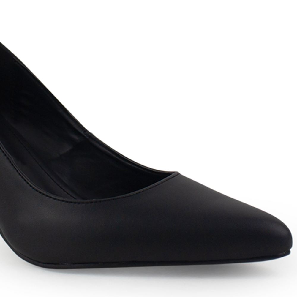 Zapatilla Negro Mujer Tacon Elegante Stiletto Moda Puntal Formal 4040756