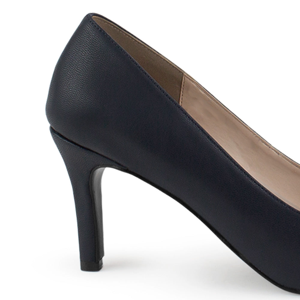 Zapatilla Marino Mujer Tacon Elegante Stiletto Moda Puntal Formal 4040760