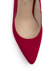 Zapatilla Rojo Mujer Tacon Elegante Stiletto Moda Puntal Formal 4040761