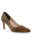 Zapatilla Cafe Mujer Tacon Elegante Stiletto Moda Puntal Formal 4040767